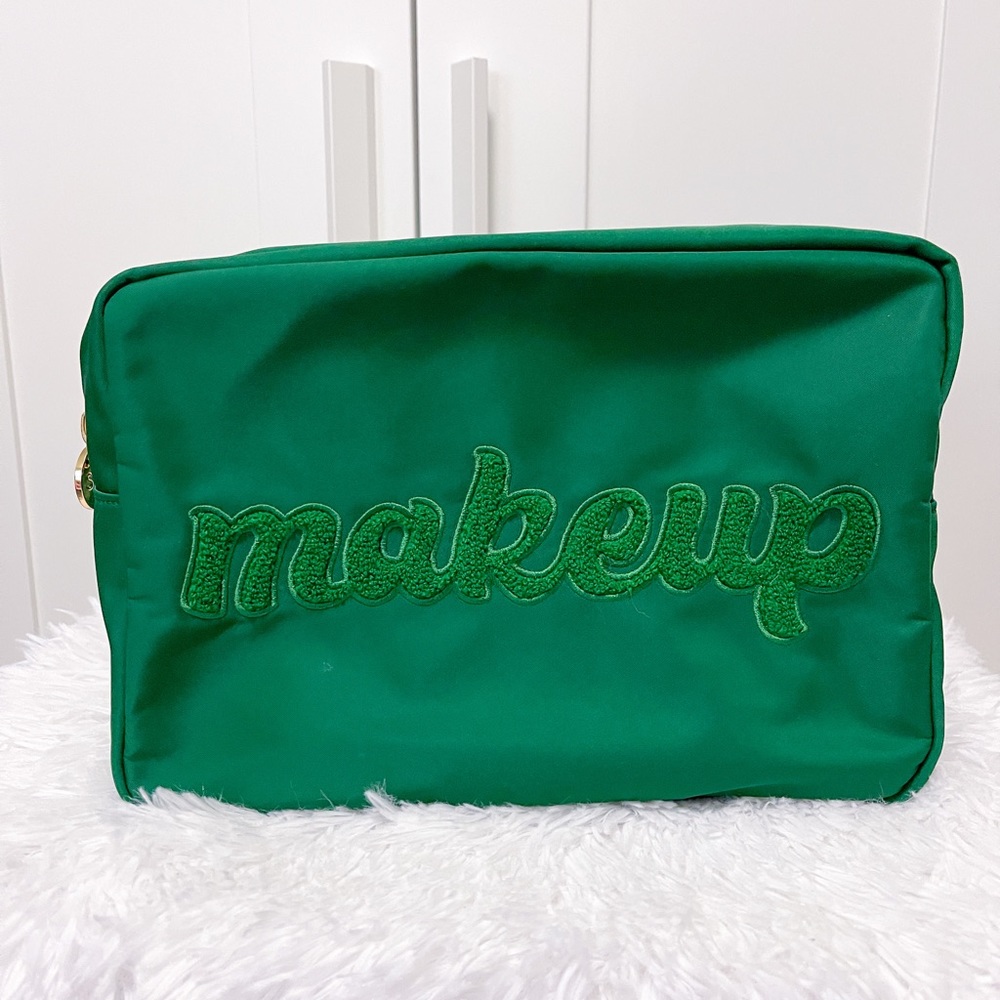 Stoney Clover Lane Emerald Embroidered Large Pouch